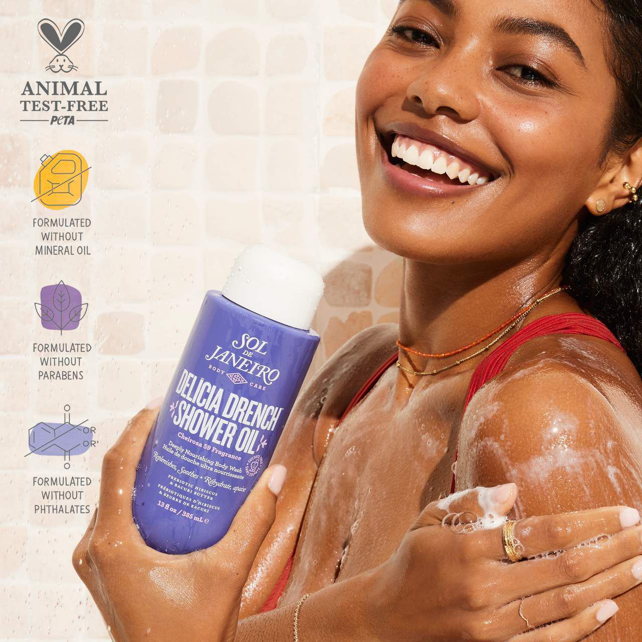 Sol de Janeiro Delicia Drench Moisturizing Shower Oil for Dry Skin