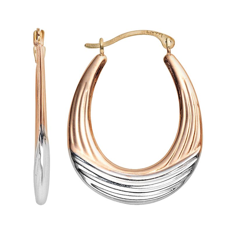 10k Oval Hoop Earrings | Kohl's