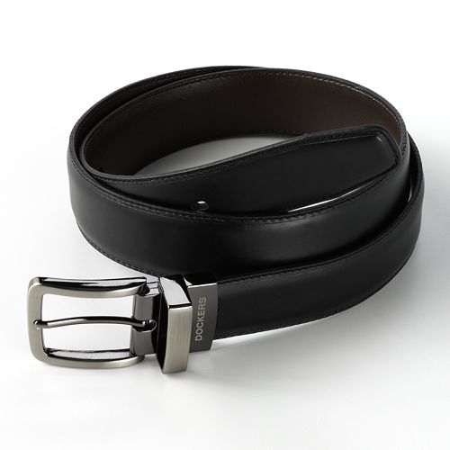 belts men's kohls Reversible Stitched Dockers® Leather Belt