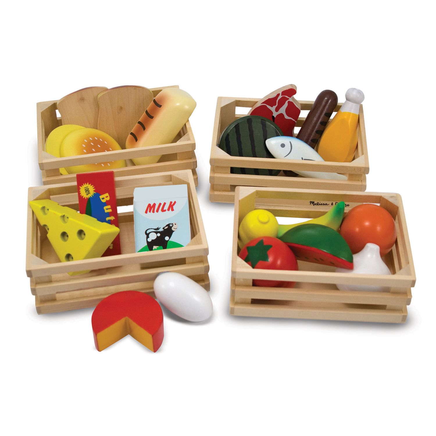 melissa and doug wooden kitchen accessory set