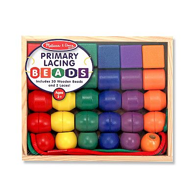 Melissa Doug Primary Lacing Beads
