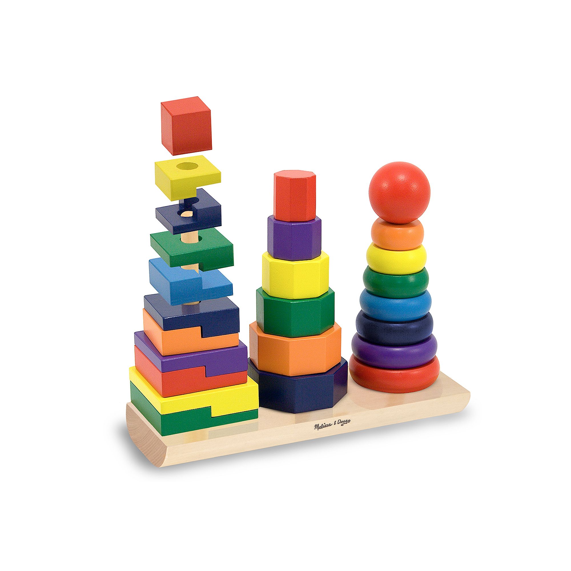 Melissa & Doug Geometric Stacker, Multi