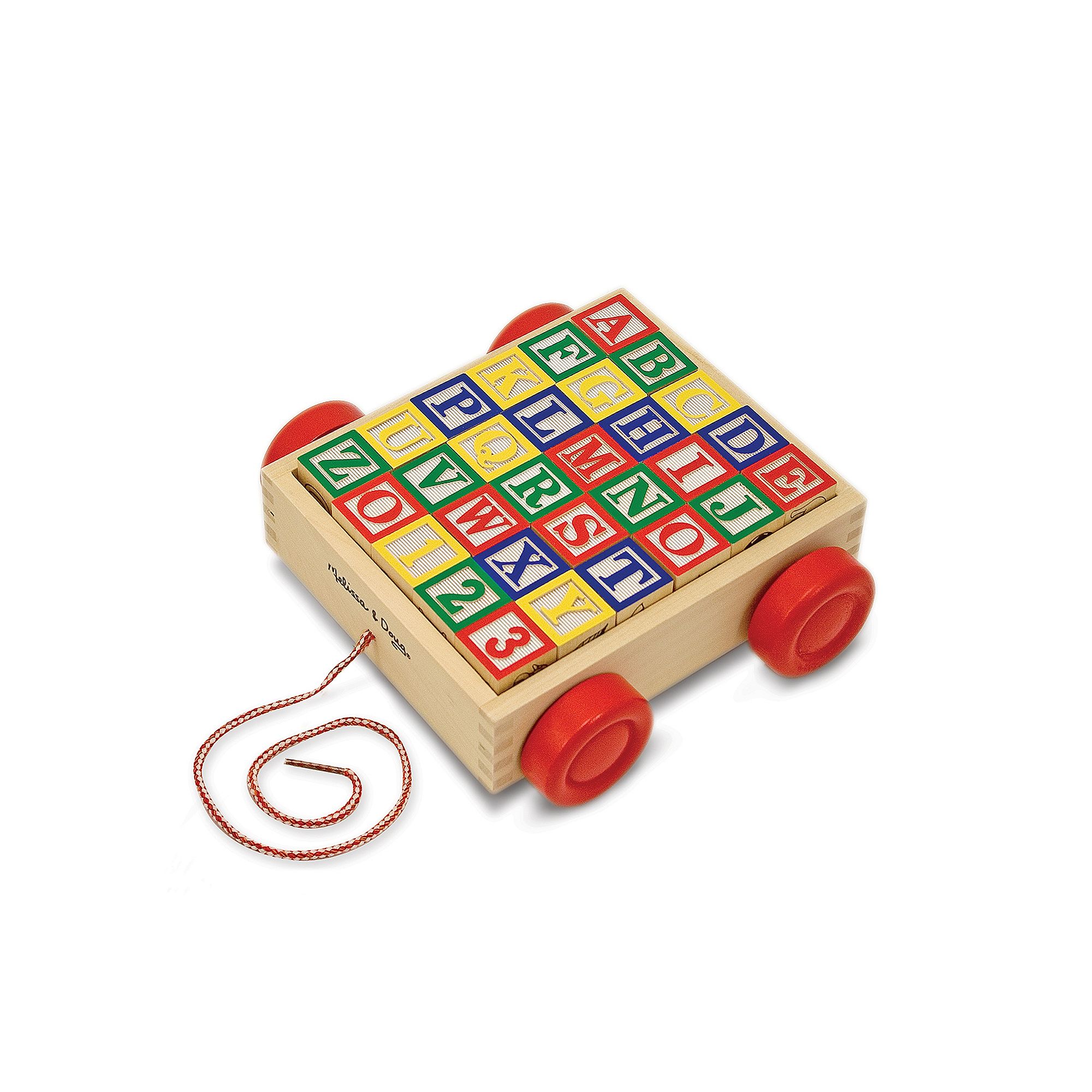 Melissa & Doug ABC Block Cart, Multi