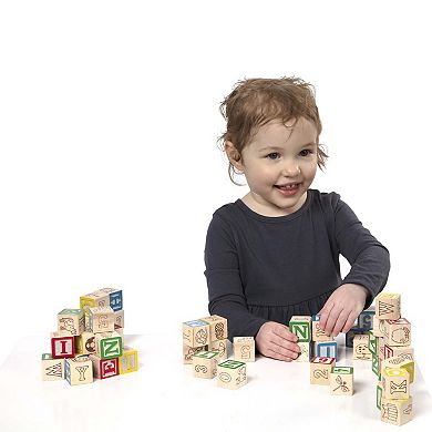 Melissa and Doug Wooden ABC 123 Blocks