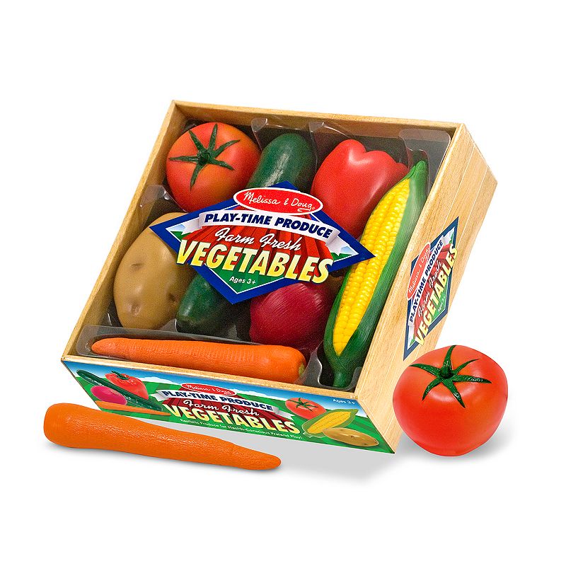 Melissa & Doug Play-Time Produce Vegetables, Multicolor