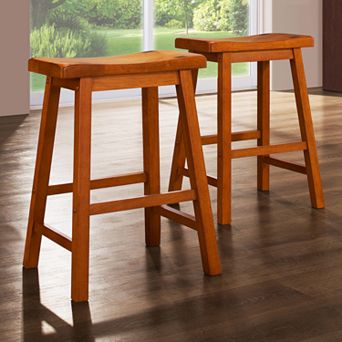 HomeVance 2 pc Classic Counter Stool Set