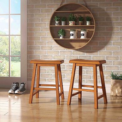 HomeVance 2-pc. Classic Counter Stool Set