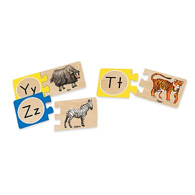 Melissa & Doug Self-Correcting Alphabet Letter Wood Puzzles