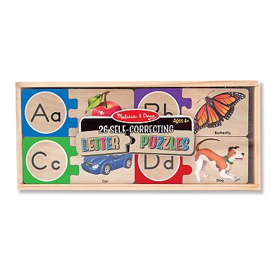 Melissa & Doug Self-Correcting Alphabet Letter Wood Puzzles