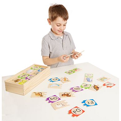 Melissa & Doug Self-Correcting Alphabet Letter Wood Puzzles