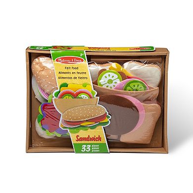 Melissa and Doug Felt Food Sandwich Playset