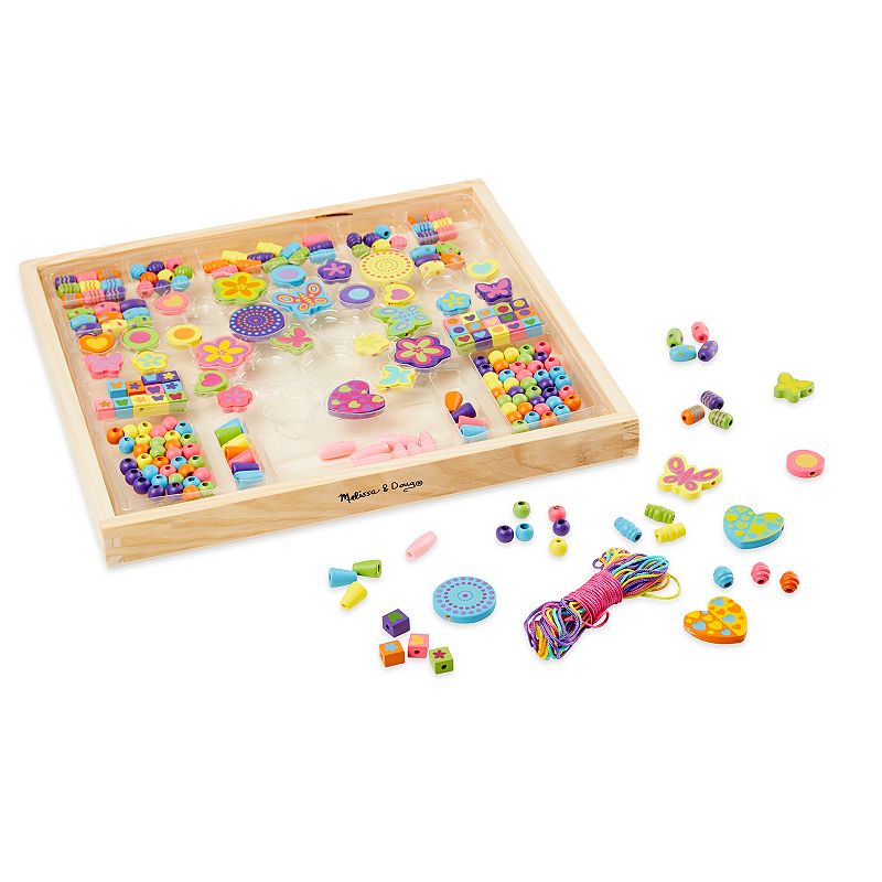 Melissa & Doug Bead Bouquet Wooden Bead Set, Multicolor