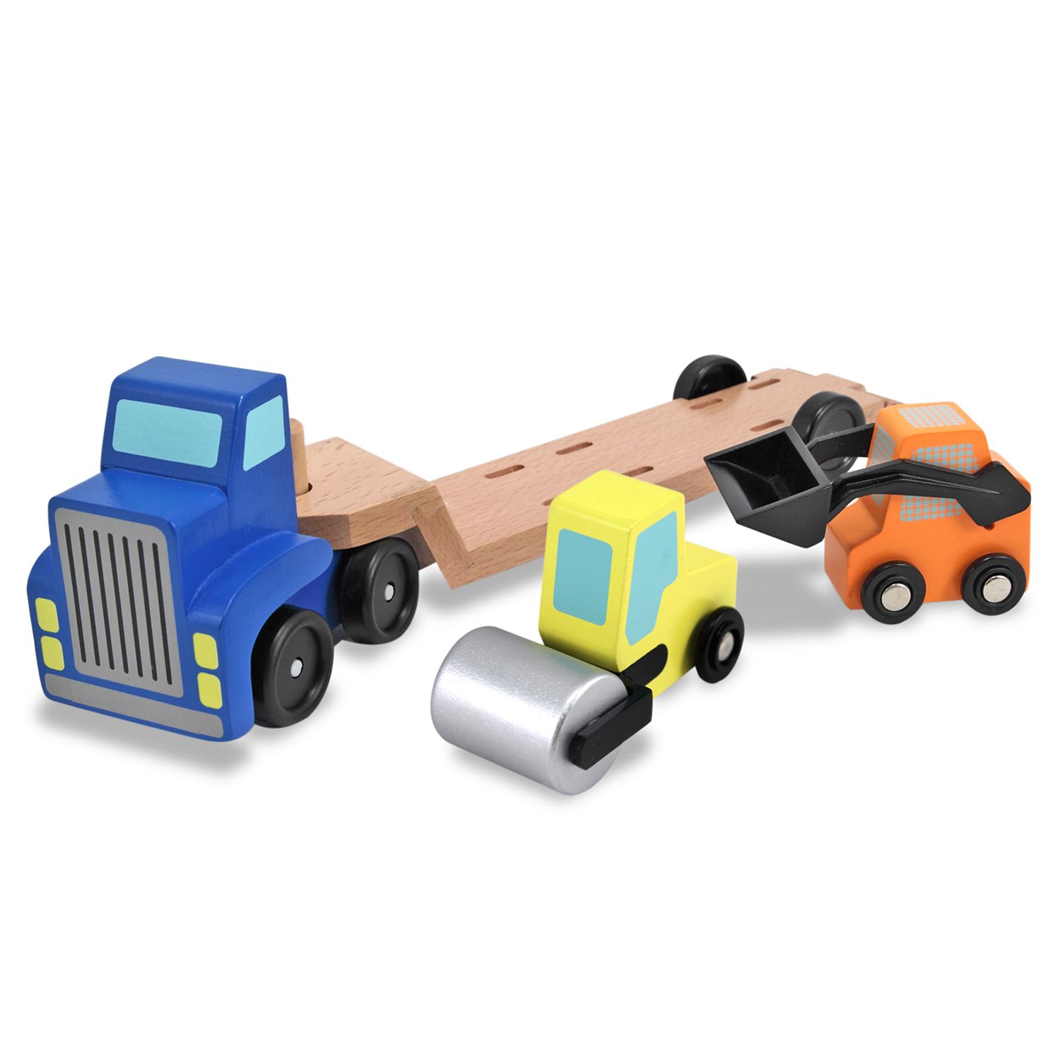 melissa & doug pull back construction vehicles