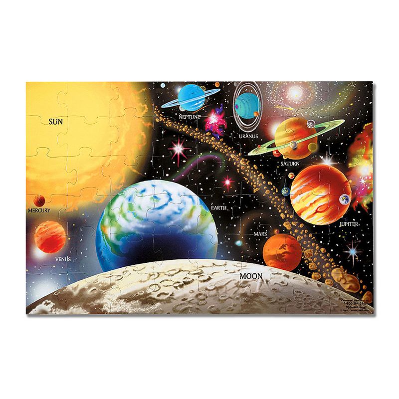 Melissa & Doug Solar System Floor Puzzle, Multicolor