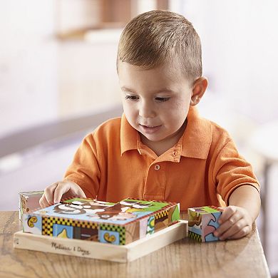 Melissa & Doug Farm Wood Cube Puzzle