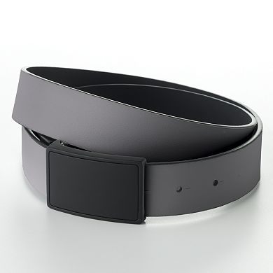 Apt. 9® Reversible Black Buckle Faux-Leather Belt
