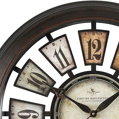 FirsTime Numeral Plaques Wall Clock