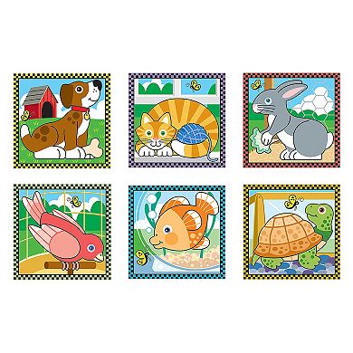 Melissa and Doug Pets Wood Cube Puzzle