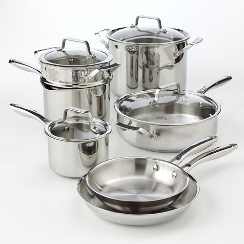 Bobby Flay  11 pc Stainless Steel Cookware Set 