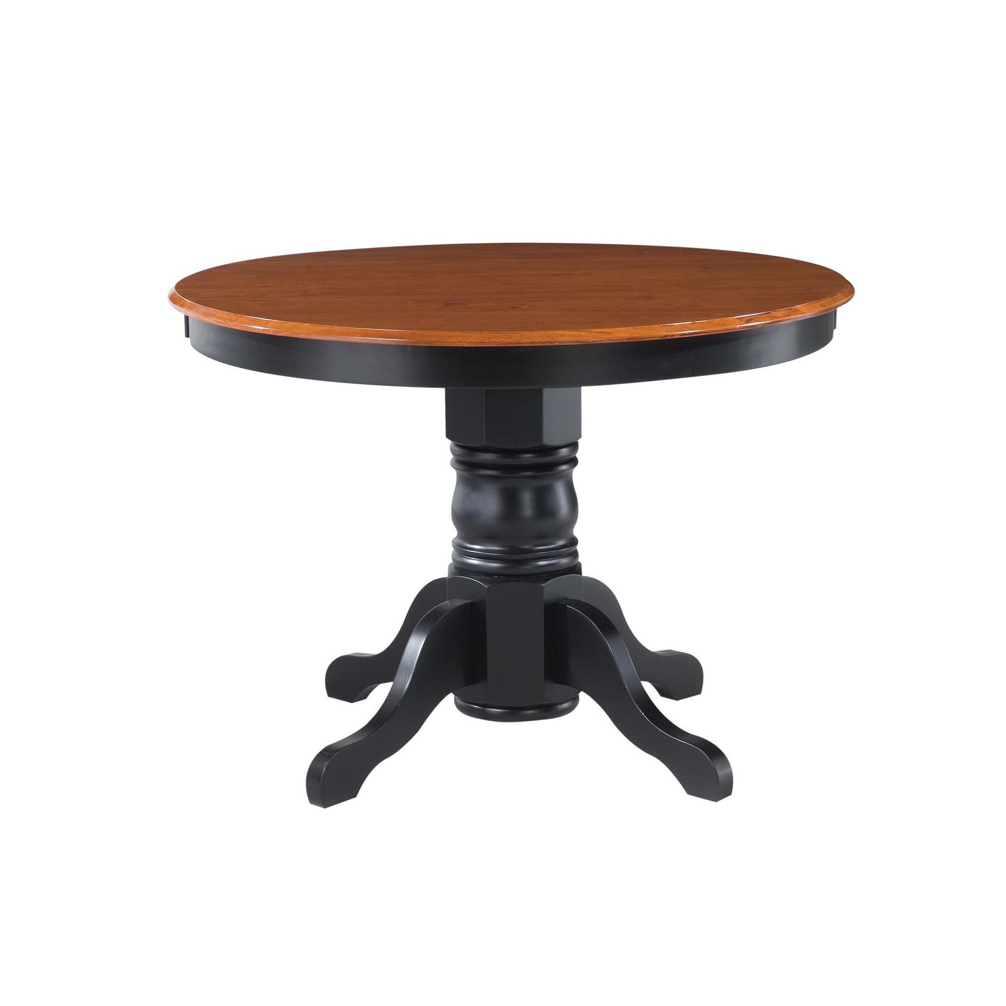 homestyles Round Two-Tone Pedestal Dining Table, Multicolor