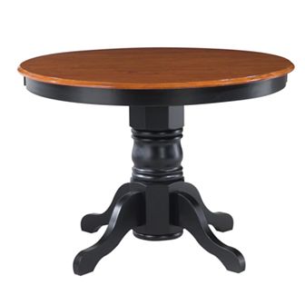 homestyles Round Two-Tone Pedestal Dining Table