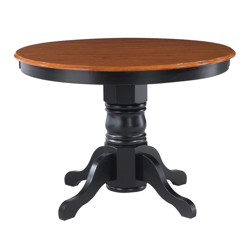 Round Pedestal Dining Table, Multicolor, Furniture