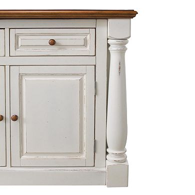 Monarch Antique White Kitchen Island