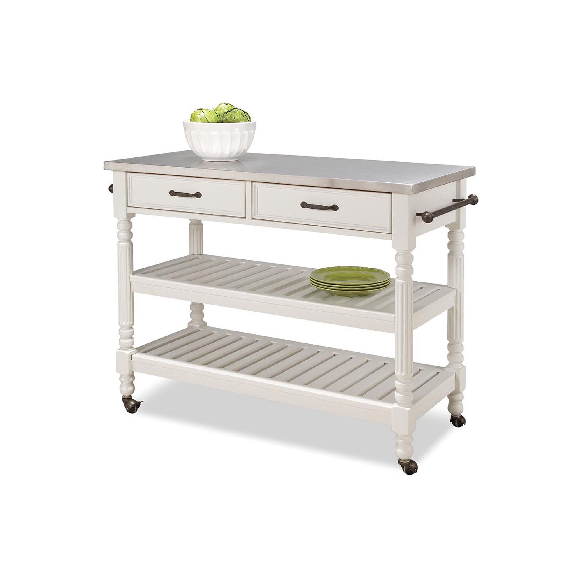 Savannah Kitchen Cart, White