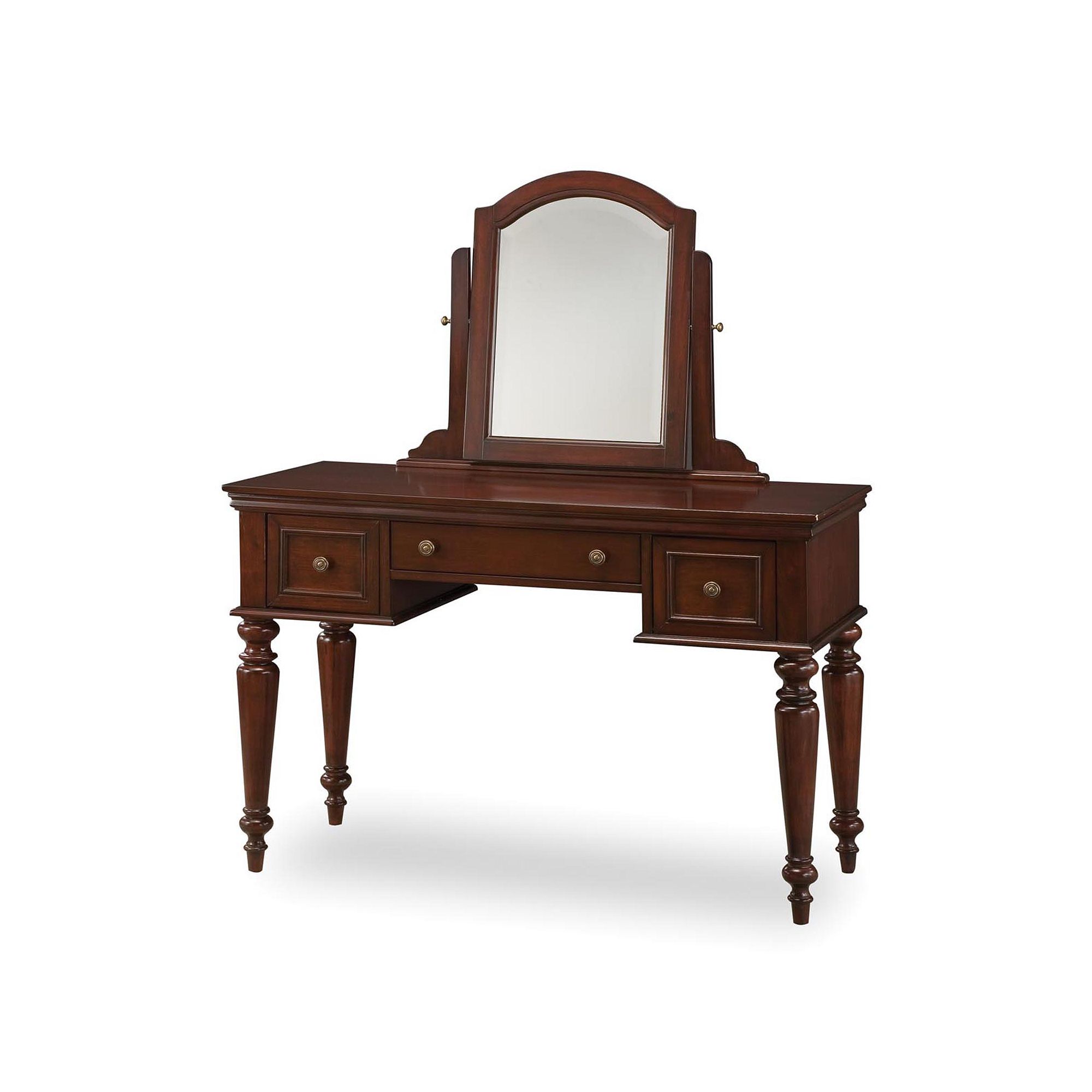 Lafayette Vanity Table With Mirror, Red