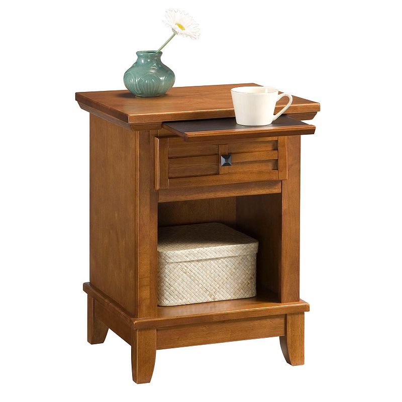 Arts And Crafts Nightstand, Brown, Furniture