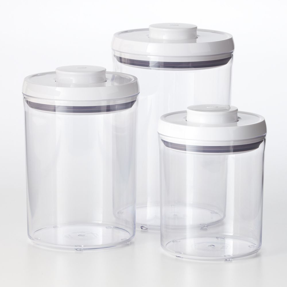 Kitchen Storage Organization Kitchen Dining Bar Oxo Good Grips 3 Piece Pop Canister Set