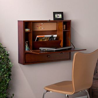 Southern Enterprises Naya Wall-Mount Laptop Desk