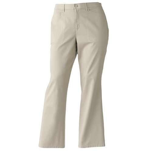 Plus Size Gloria Vanderbilt Mona Comfort Waist Straight Leg Pants