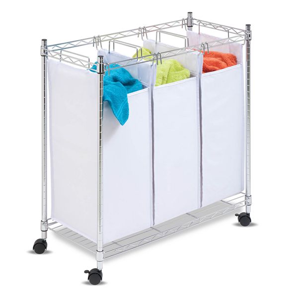 HoneyCanDo Triple Laundry Sorter