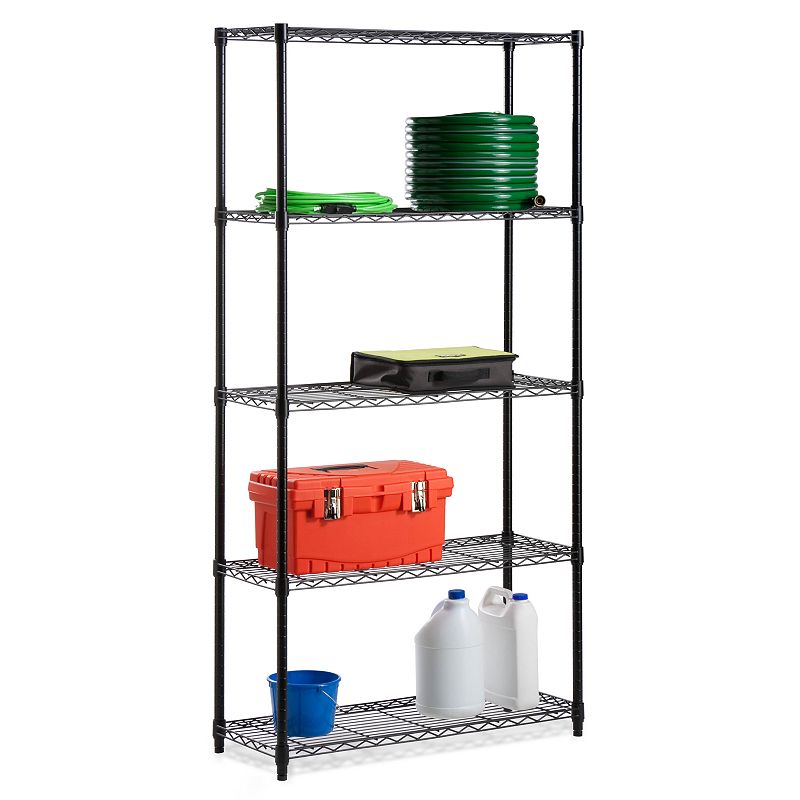 Honey-can-do SHF-01442 5-Tier Industrial Shelving Holds 200-Pounds Pe