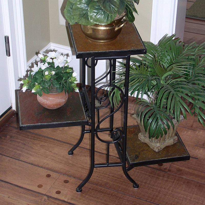Slate 3-Tier Plant Stand - Outdoor, Brown