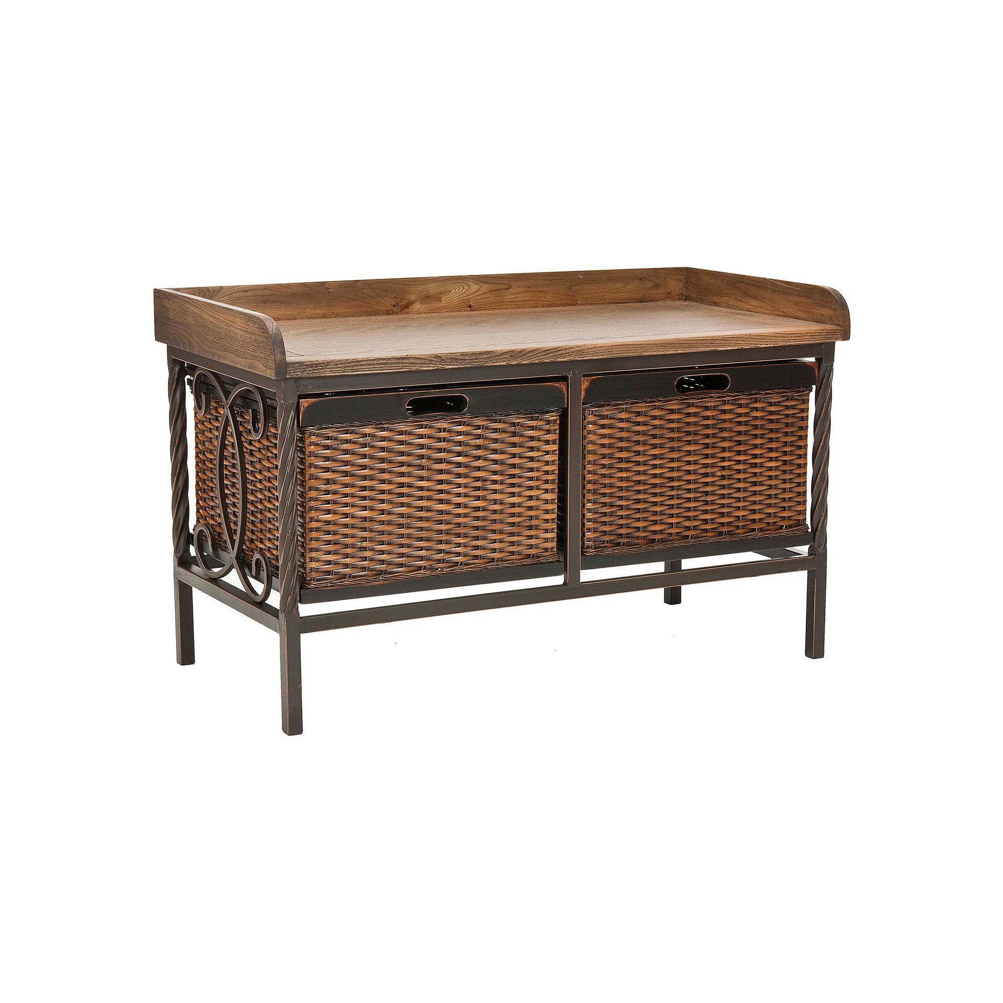Safavieh Grayson Storage Bench, Silver