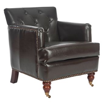 Safavieh Evan Bicast Leather Armchair