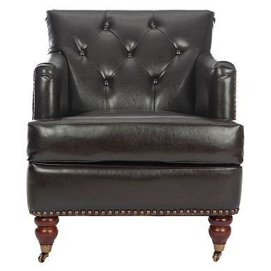 Safavieh Evan Bicast Leather Armchair