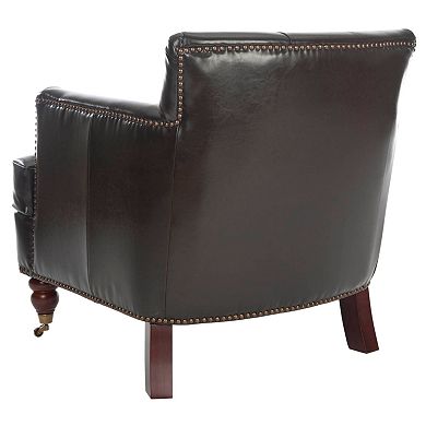 Safavieh Evan Bicast Leather Armchair