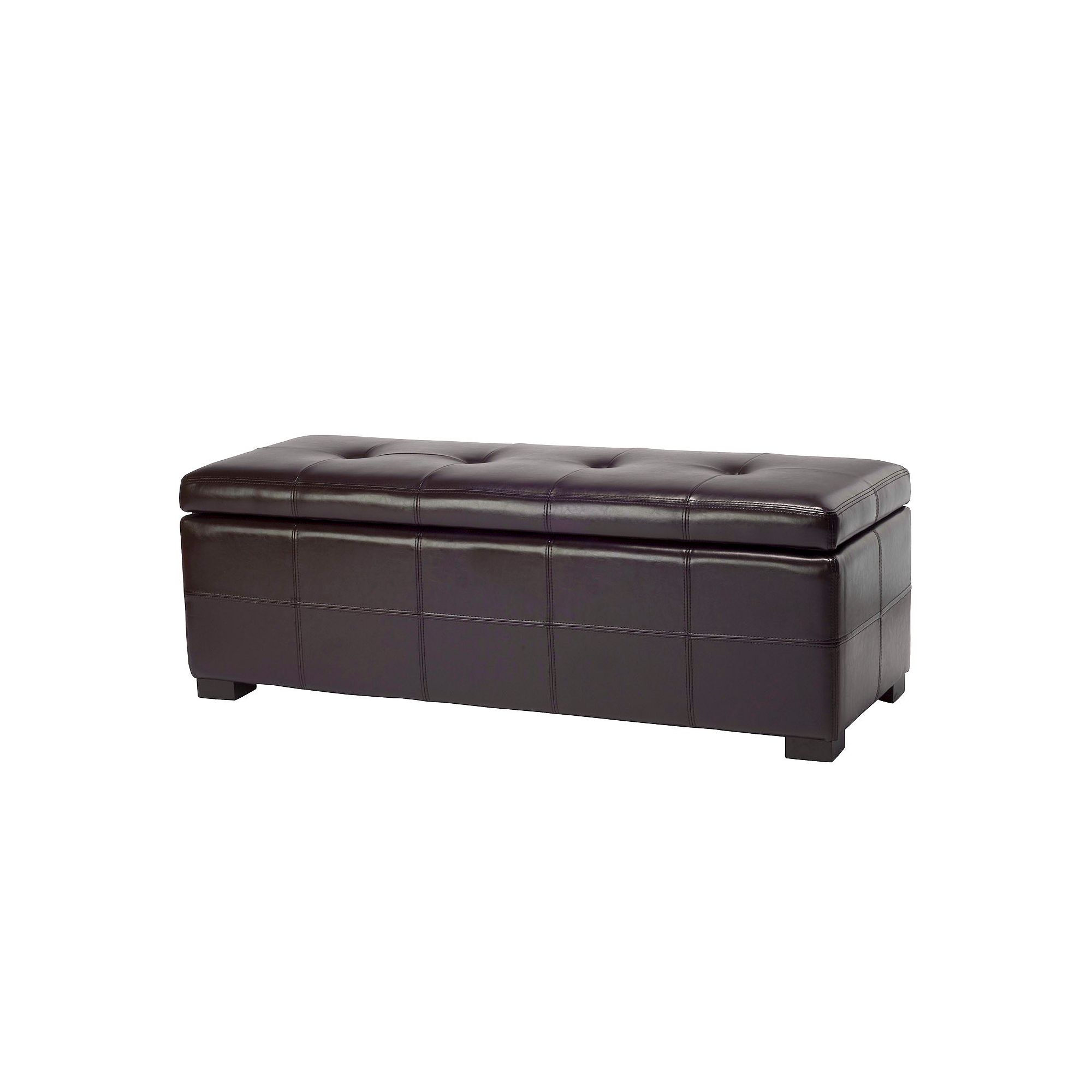 Safavieh Vivienne Large Tufted Storage Bench, Brown