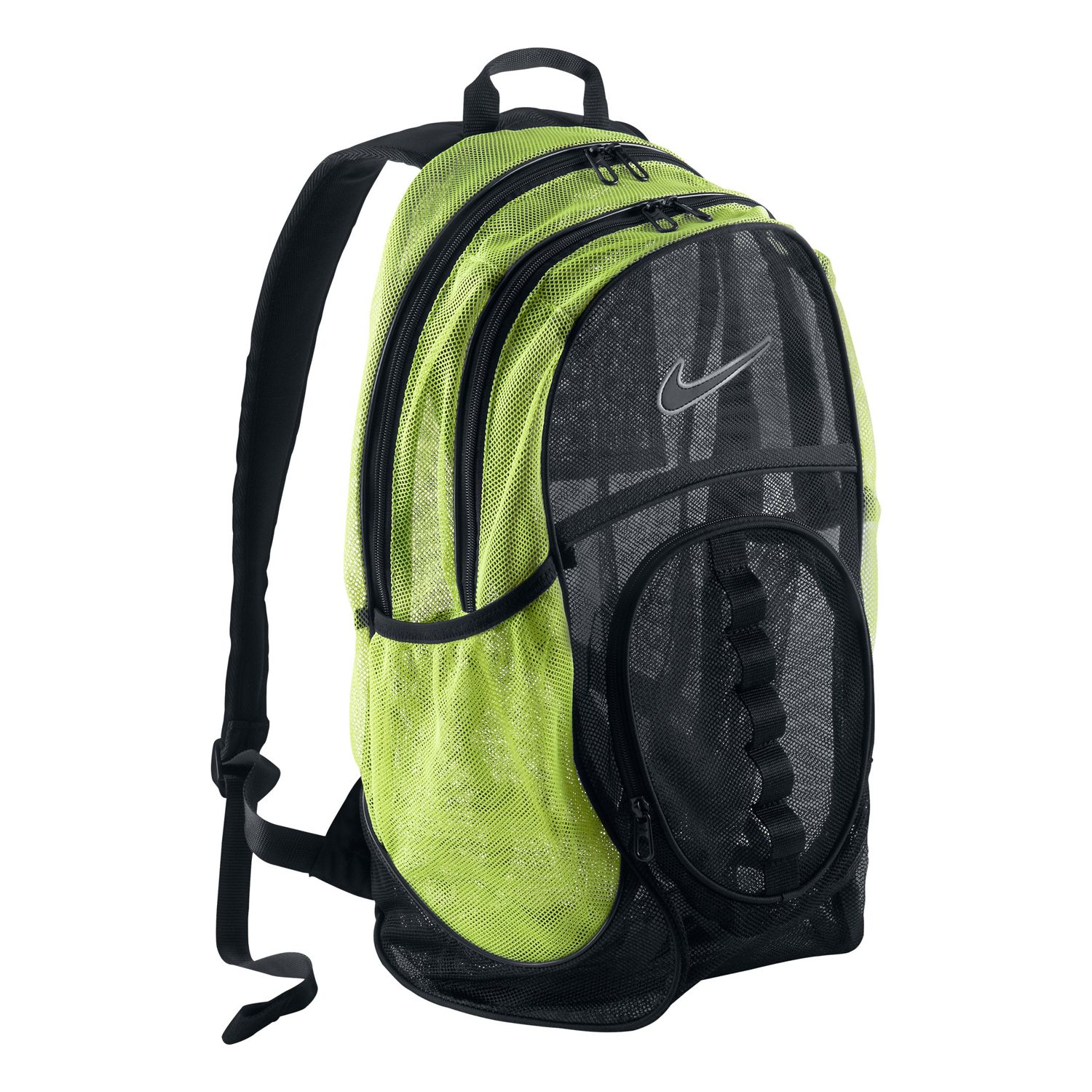 green nike mesh backpack