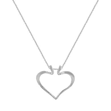 Sterling Silver Freshwater Cultured Pearl Interchangeable Heart Pendant