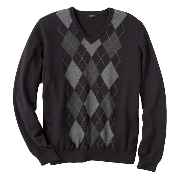 Van Heusen Center Argyle V-Neck Sweater