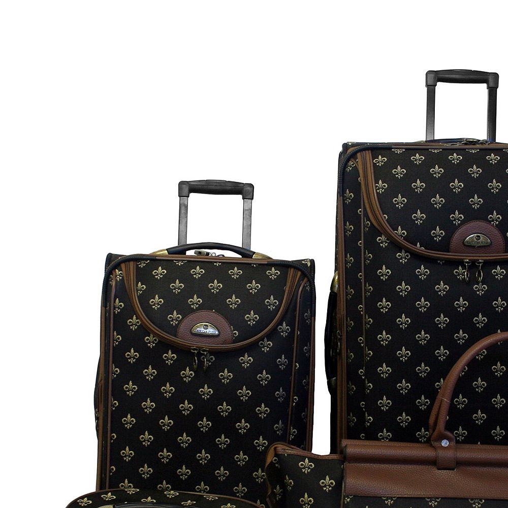 American Flyer Fleur-de-Lis 4-Piece Luggage Set