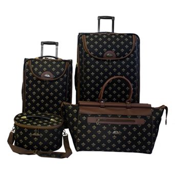 American Flyer Fleur-de-Lis 4 pc Luggage Set