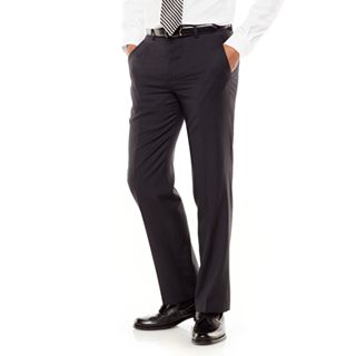 Chaps Classic-Fit Pin-Striped Wool Charcoal Suit Separates