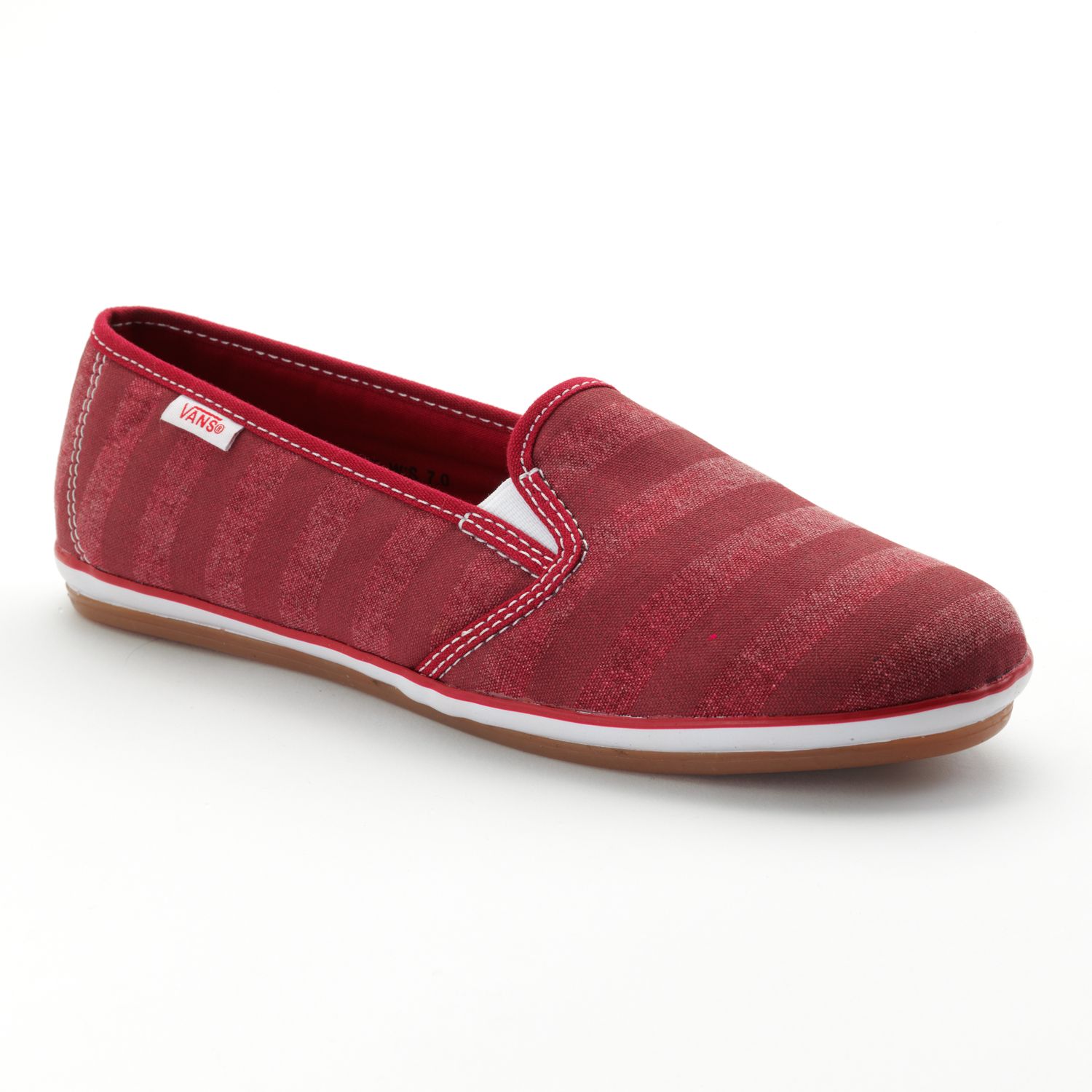 red womens vans shoes