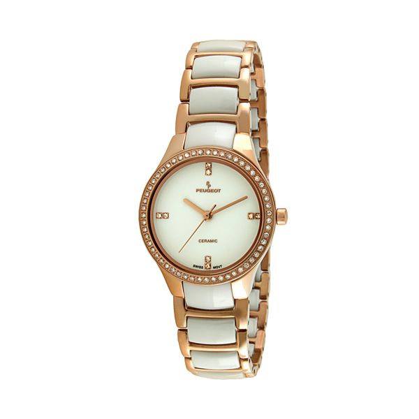 Peugeot Woman's Rosetone Bracelet Watch