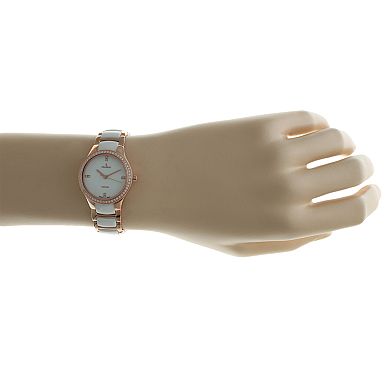 Peugeot Women's Crystal Stainless Steel & Ceramic Watch - PS4904WR